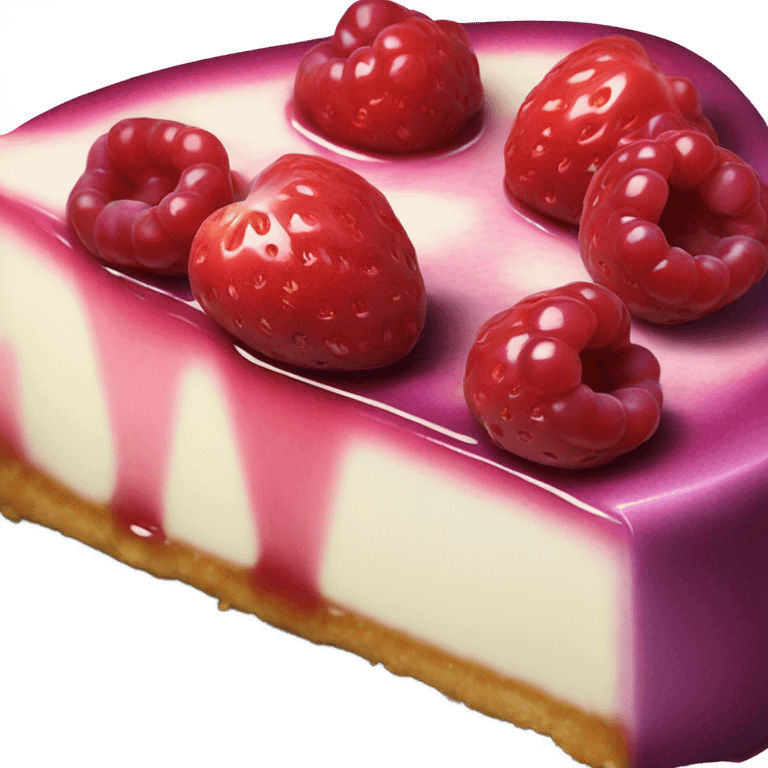 Realistic berry cheesecake  emoji