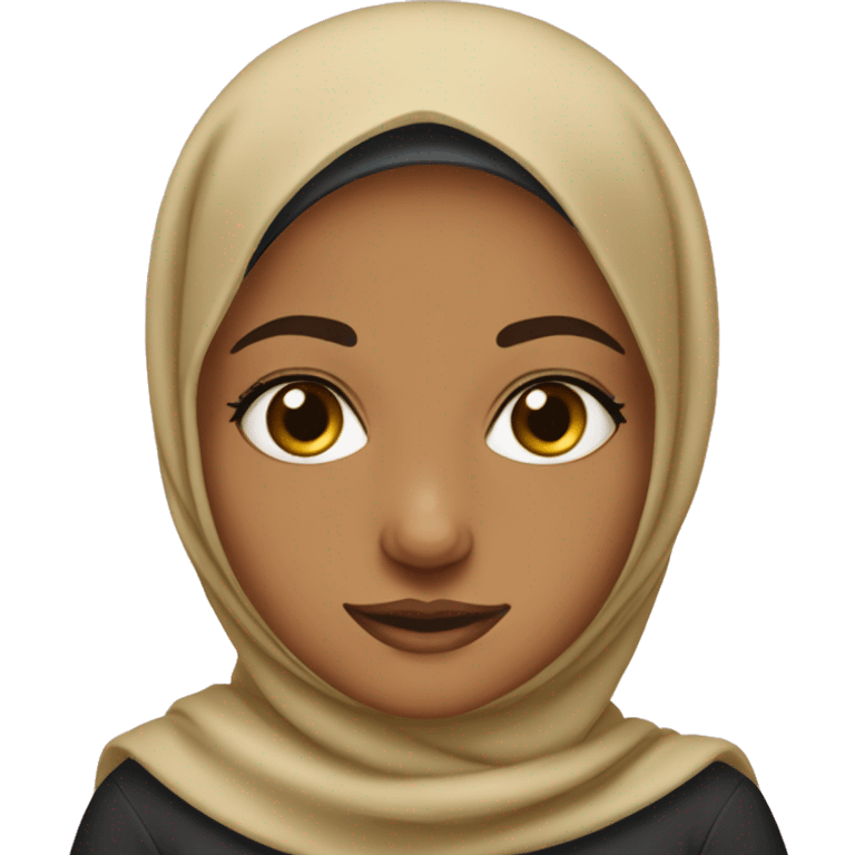 Hijabi kihmar girl  emoji