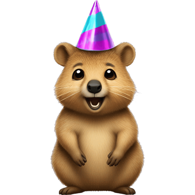 quokka with party hat emoji