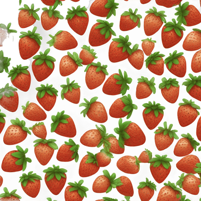 Strawberries dancing emoji