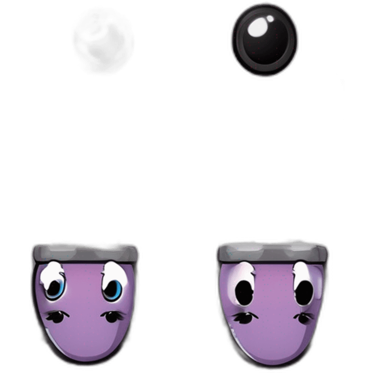 two cute eyes in a steamroom emoji