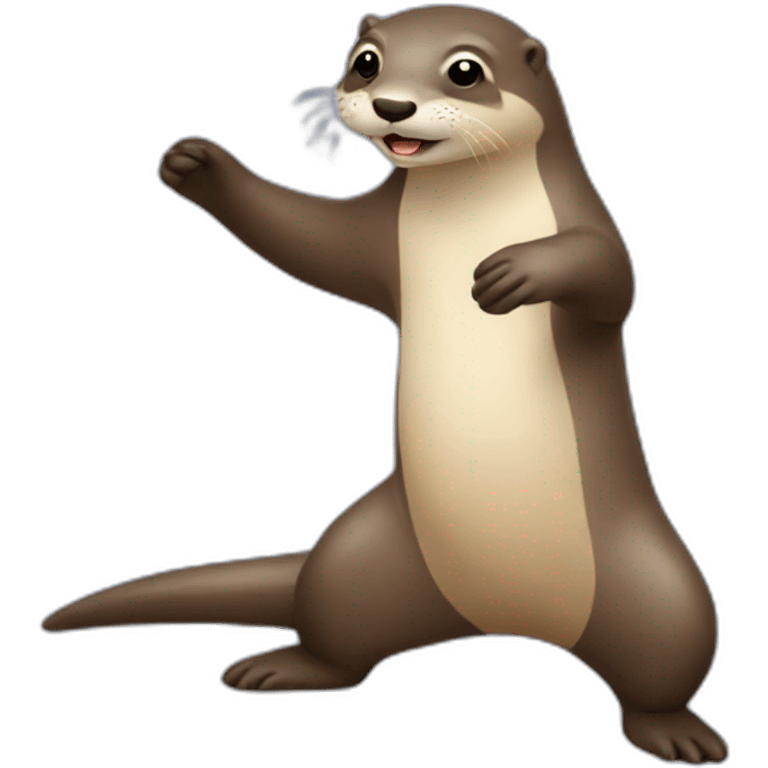 Une loutre qui dance la salsa emoji