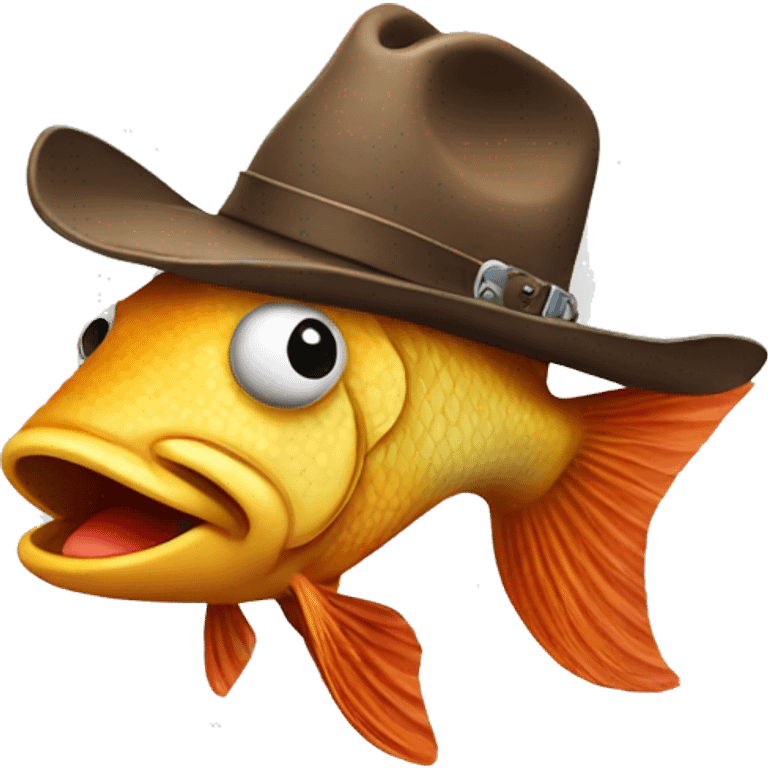 Cowboy fish emoji