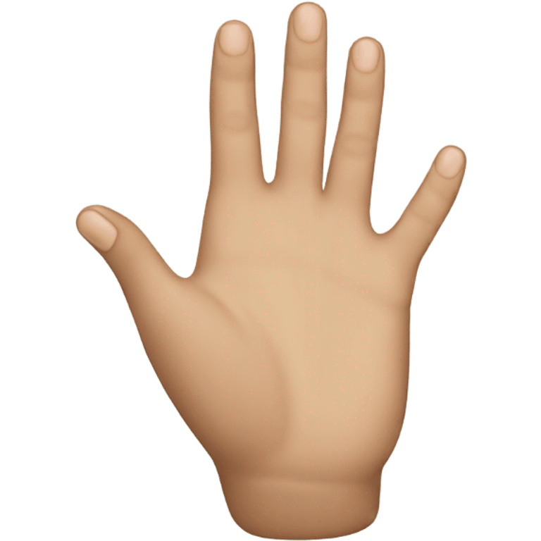 Hand with ringer finger down  emoji