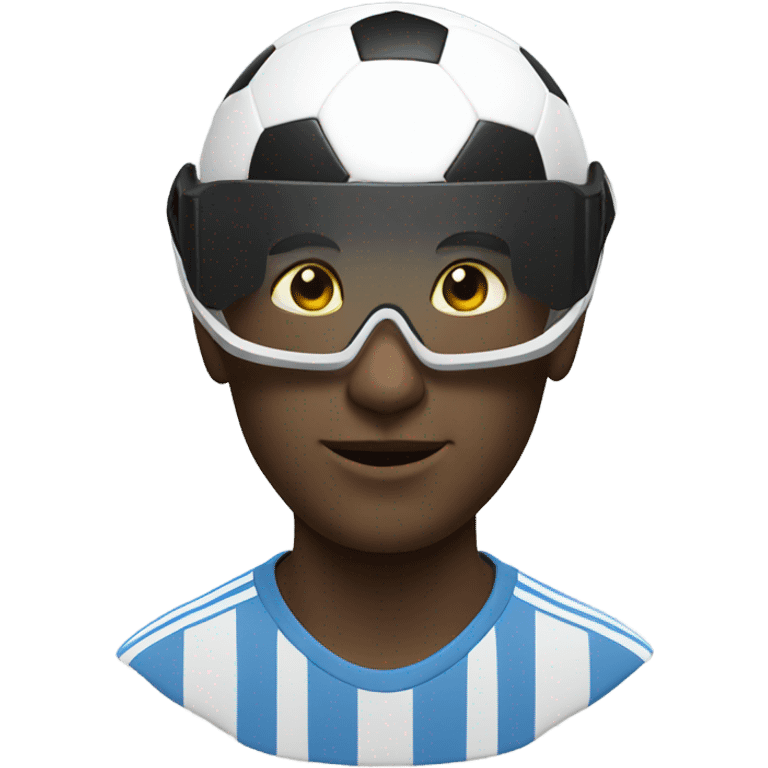 Virtual reality soccer  emoji