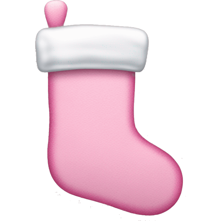 Pink Christmas stocking  emoji