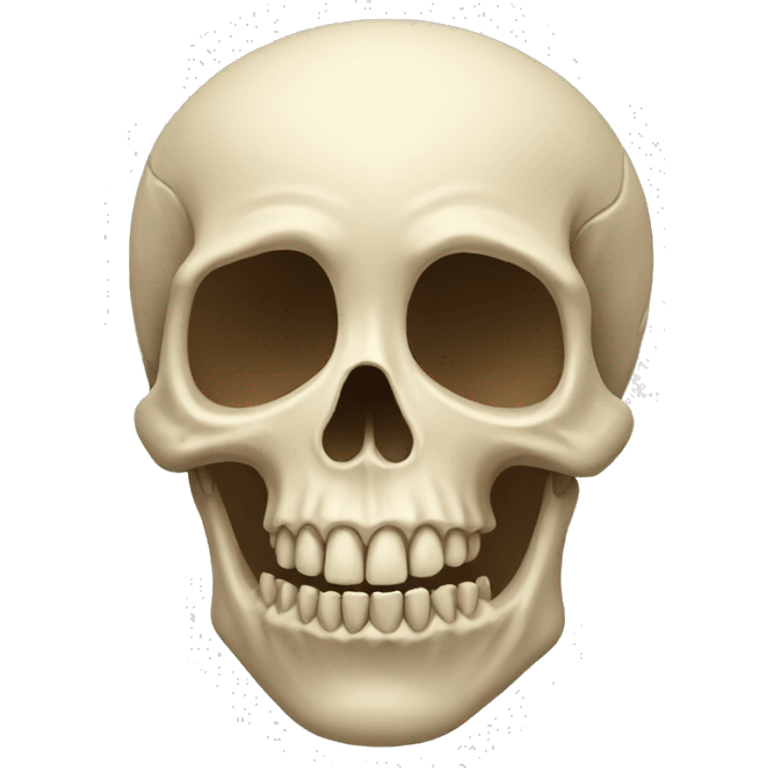 Autistic skull emoji with massive dent emoji