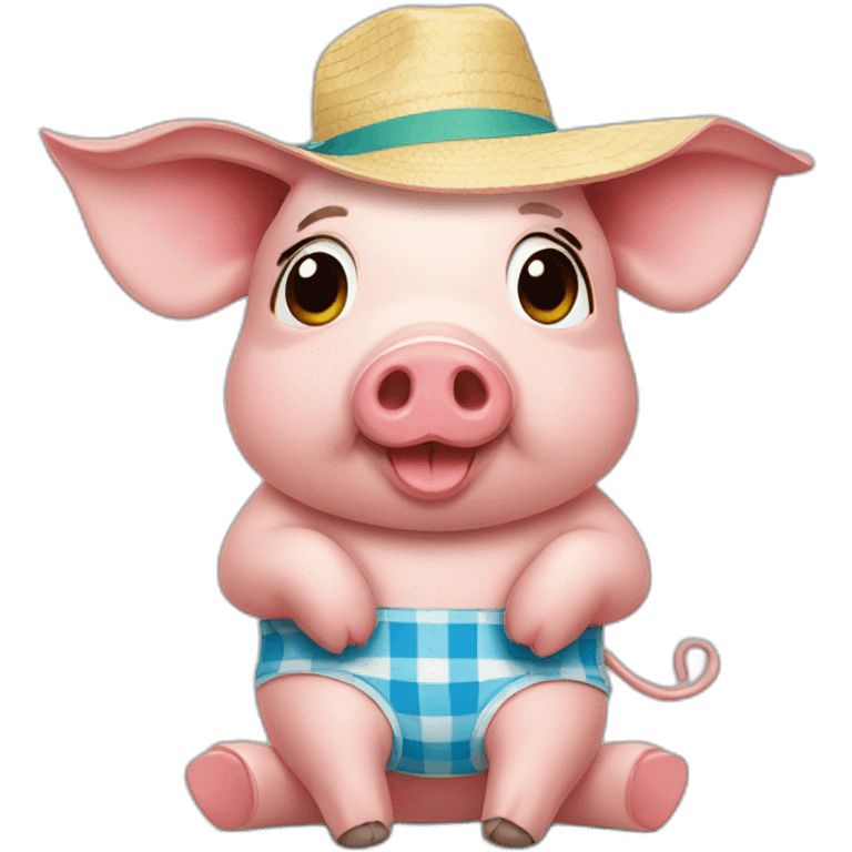 cute-pig-on-vacation emoji