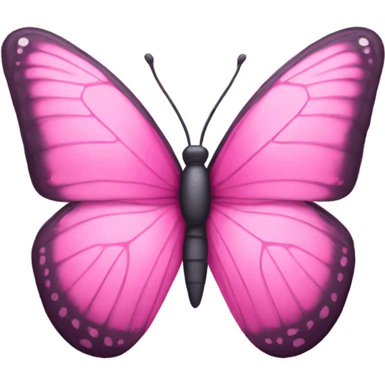 Pink butterfly emoji