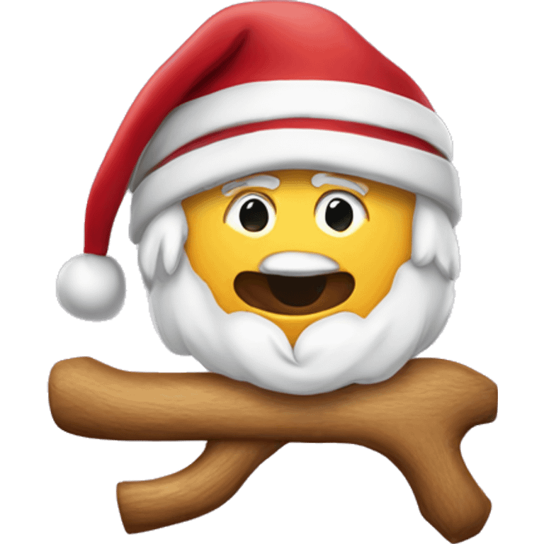 Weihnachtsmann auf dem Schlitten emoji