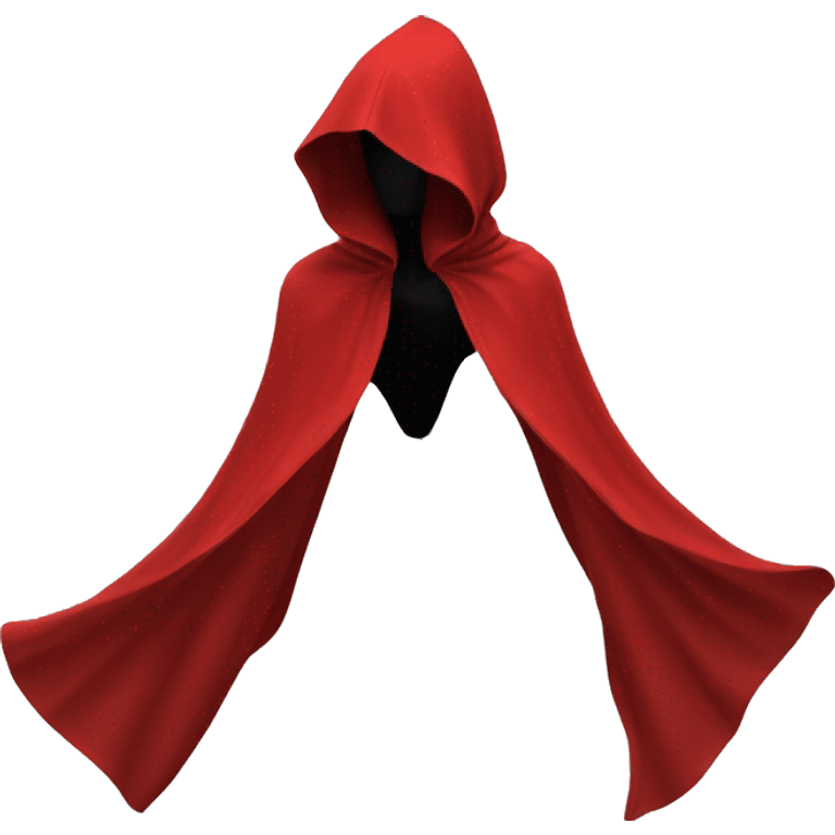 faceless mannequin flapping red cape emoji