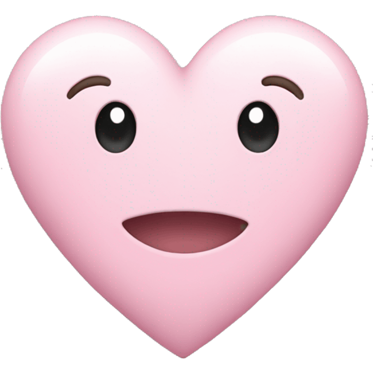 pastel pink heart emoji