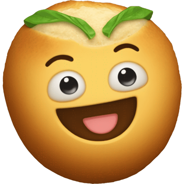 Coxinha sorrindo emoji