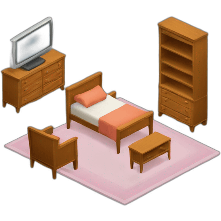 furniture isometric view emoji