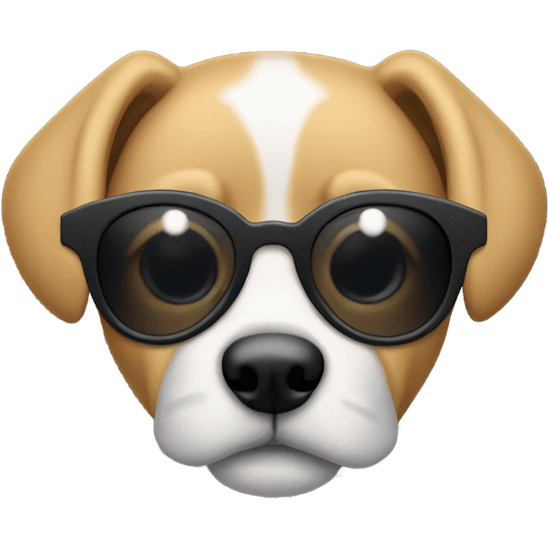 perro con gafas  emoji