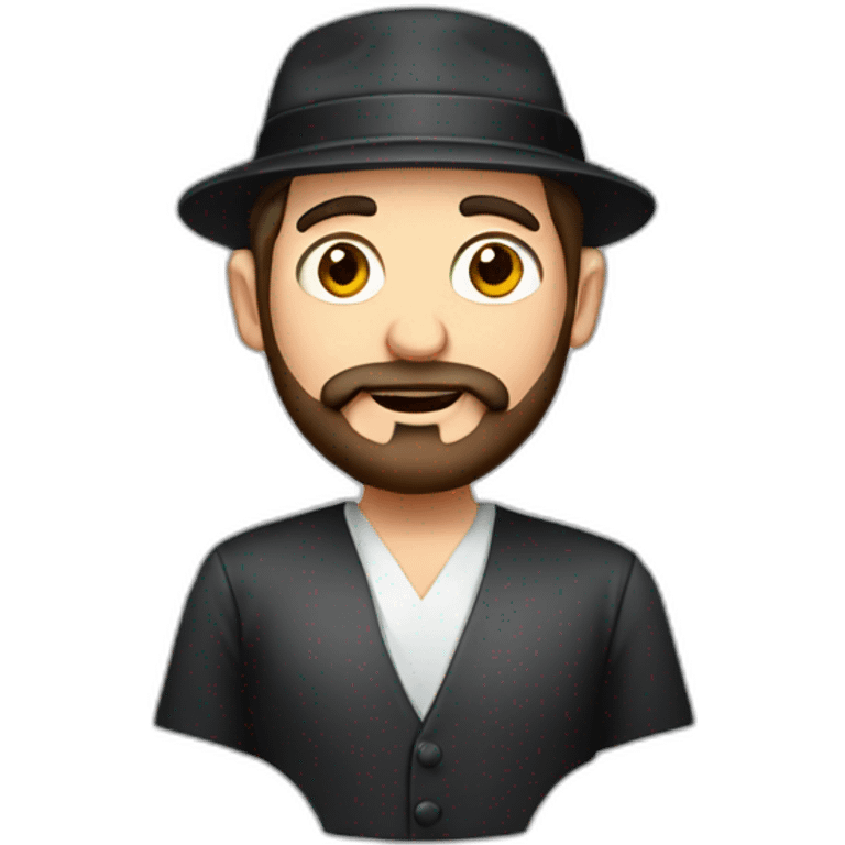 Jewish man with yarmulka emoji