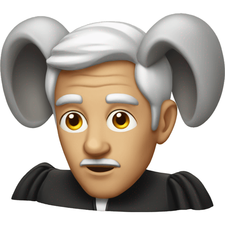 judge with huge ears emoji