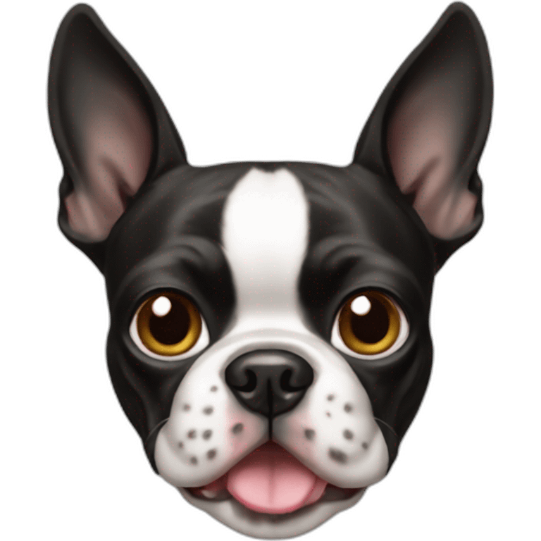 Dos Boston terrier emoji