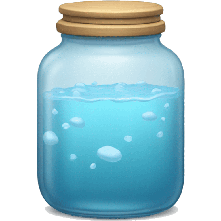 glass jar full of bath water emoji