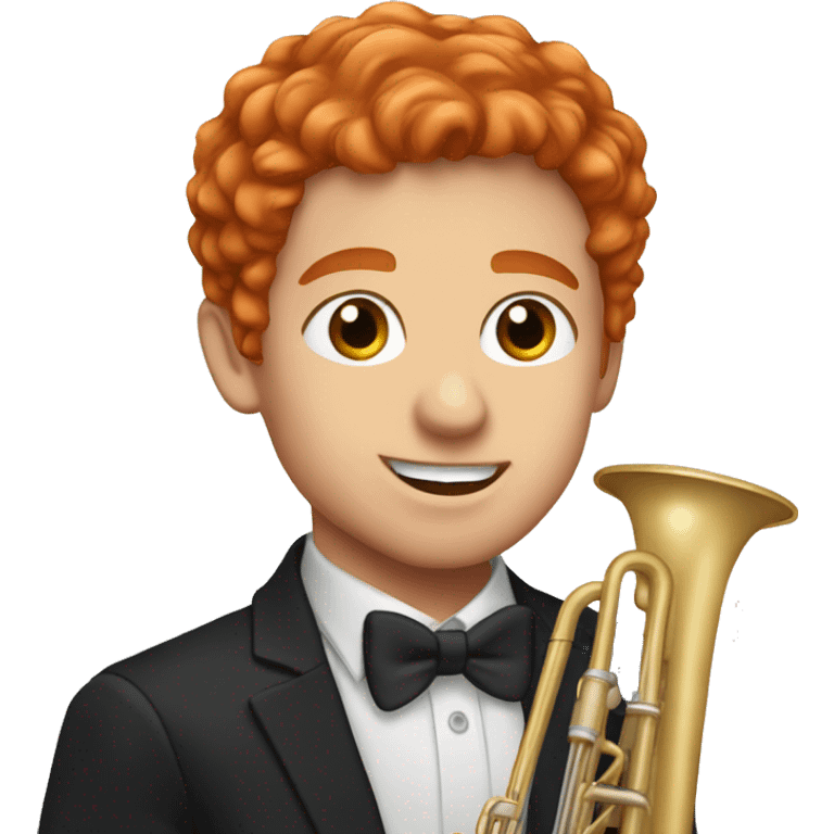 :tromboneplayer with Red Hair and blue Eyes emoji