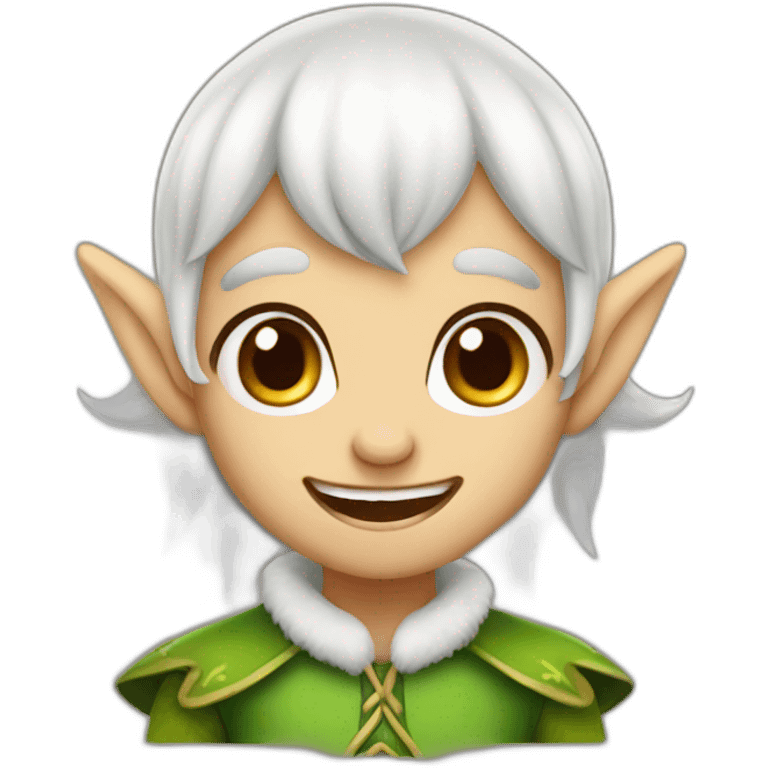 CUTE ELF WITH ONLY TWO TEETH emoji