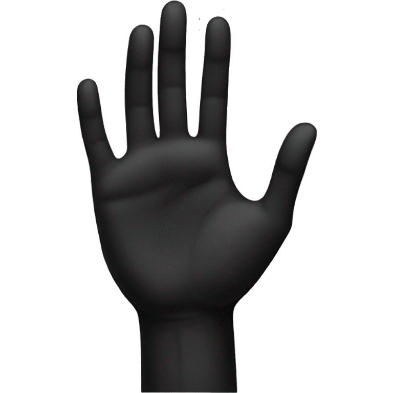 Hand black  emoji