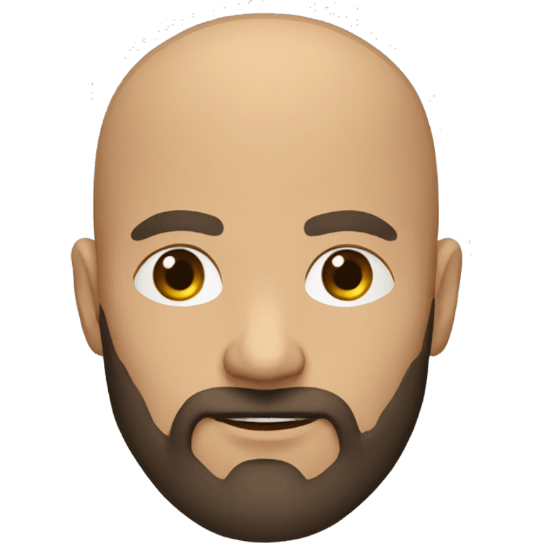 bald human rogue with brown beard  emoji