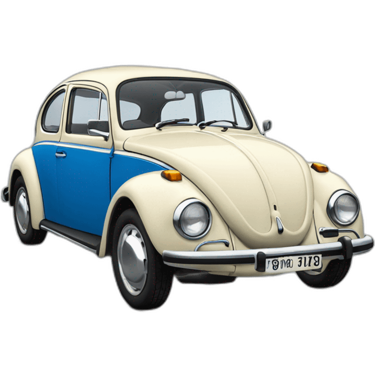 vw 1303 beetle blue emoji