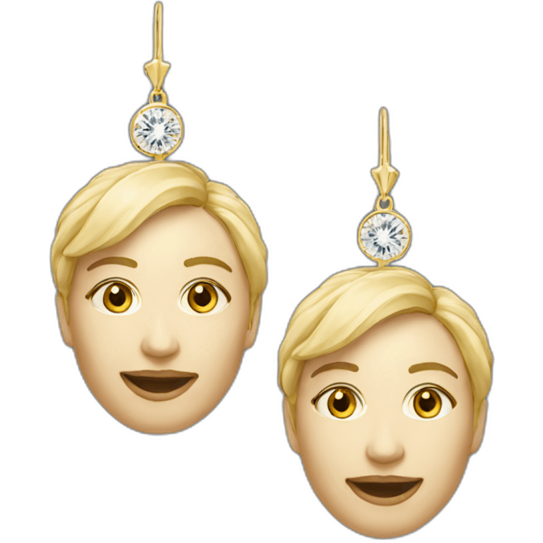 high end earrings  emoji