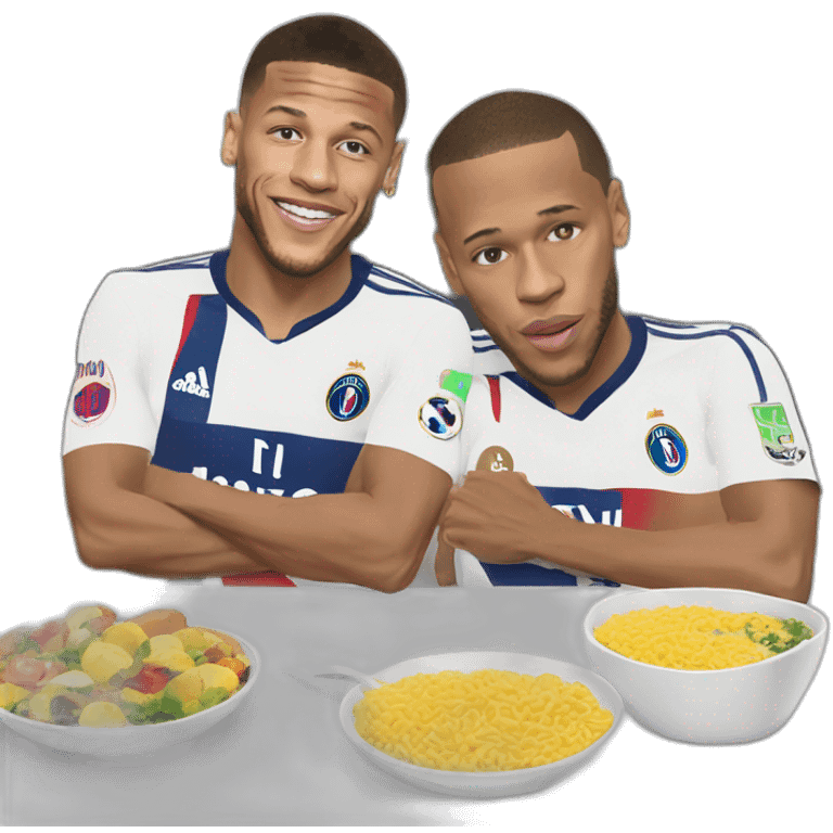 Mbappé qui mange neymar emoji