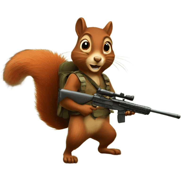 squirrel hunting  emoji