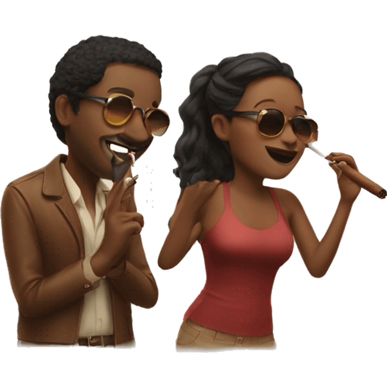 Me and my best friend enjoying a little cigar  emoji