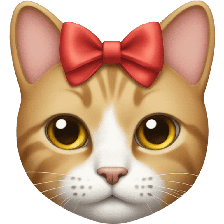 cat with bow on head  emoji