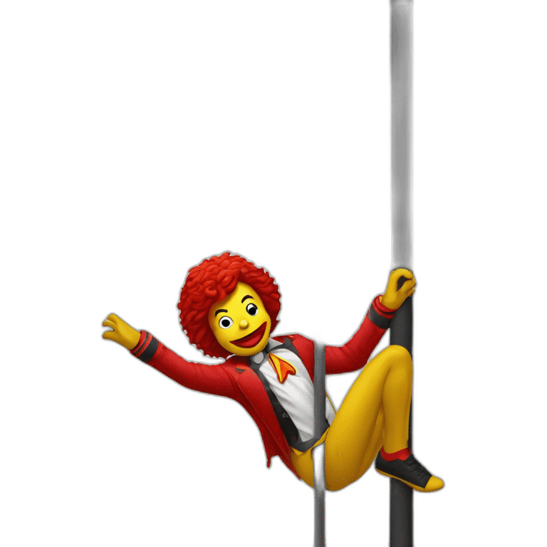 Ronald Mcdonald pole dancing emoji