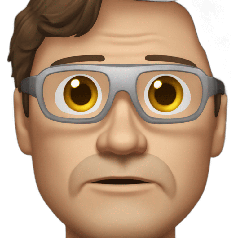 dwight schrute as tony stark emoji