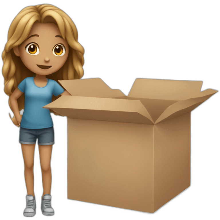 girl-white-pointing-at-one-box emoji