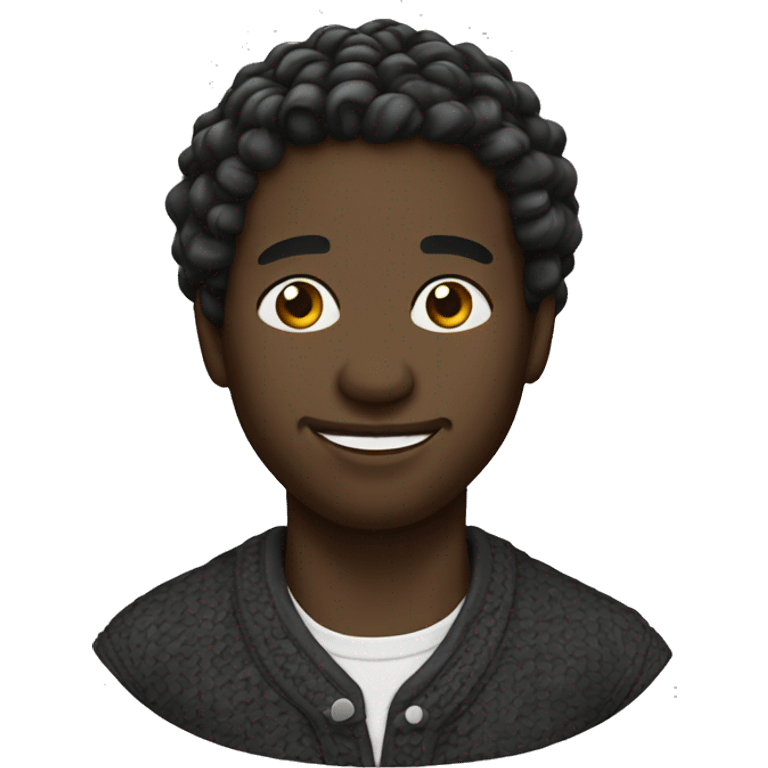 Black man smocked emoji