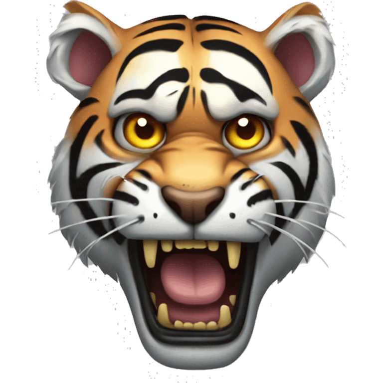 Zombie tiger emoji