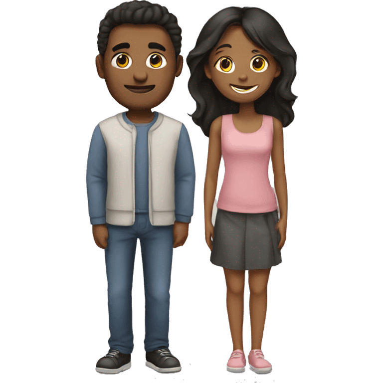 Guy and girl together in love emoji