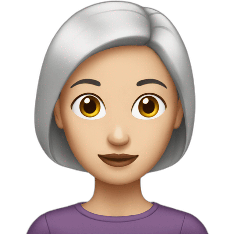 woman with bald head emoji