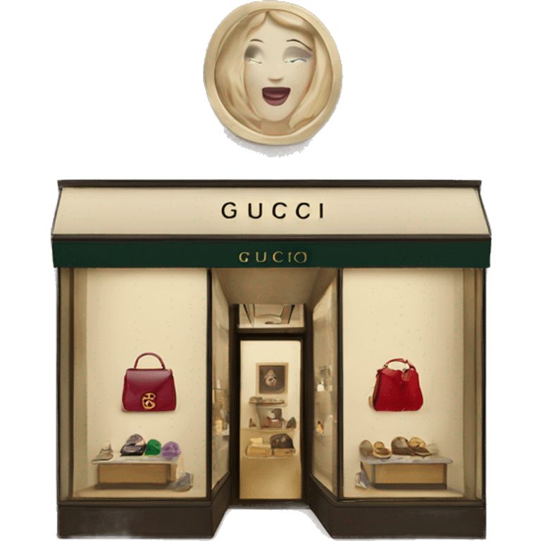 Gucci boutique emoji