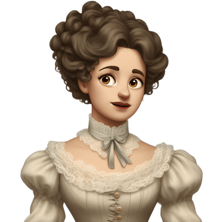 victorian woman crying emoji