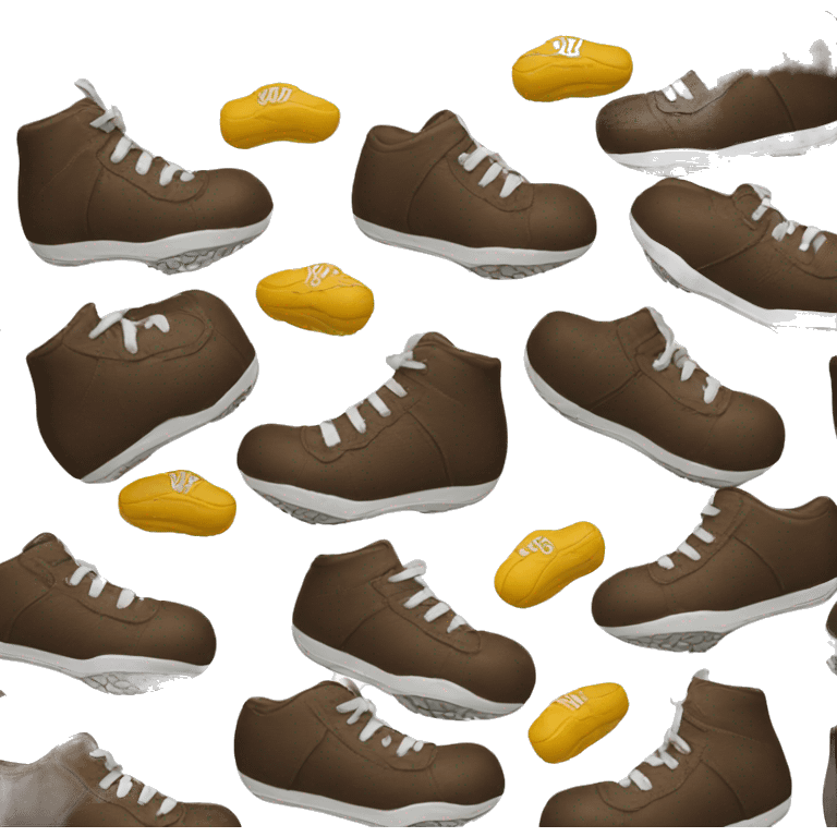 hanging football shoes emoji