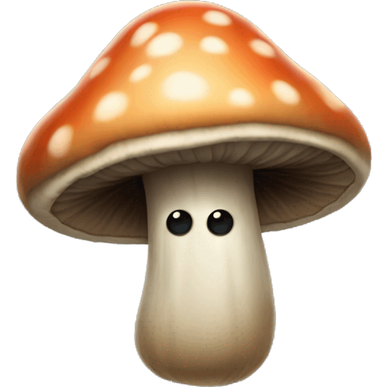 spooky mushroom with eyes emoji