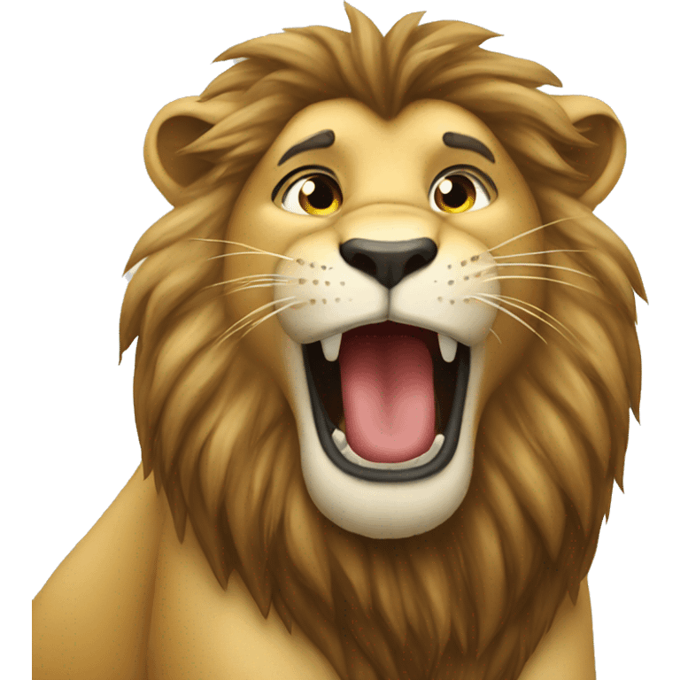 Lion giving kisses  emoji