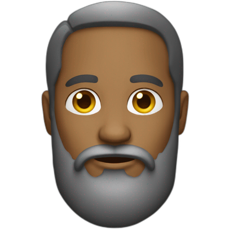 bearded man with golden earrings emoji