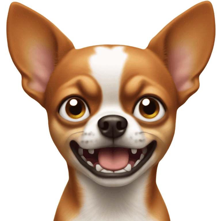 Angry redhead chihuahua emoji