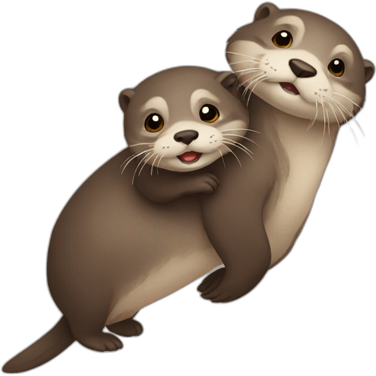 otter  carrying otter emoji