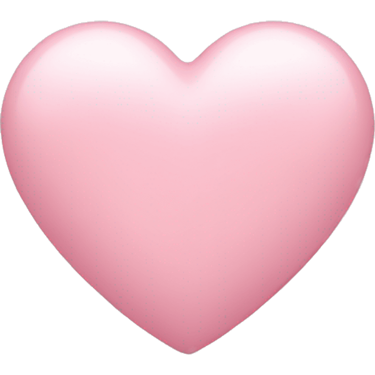 Light pink love heart emoji