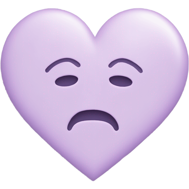 Pastel Purple Heart  emoji